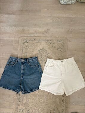 Zara 100% Cotton Denim Shorts Bundle